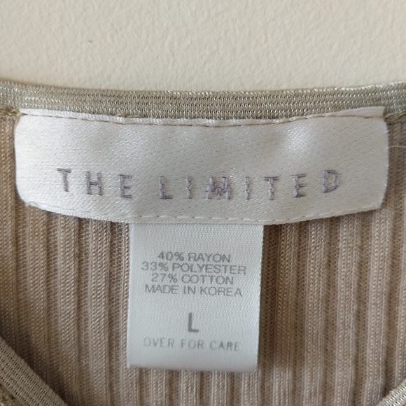 The Limited Beige Sweater Shirt - Picture 3 of 3